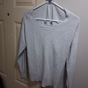 American Eagle Outfitters Light Gray Sweater